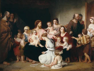 Christus segnet die kleinen Kinder